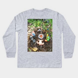 Ewok alien camping friends Kids Long Sleeve T-Shirt